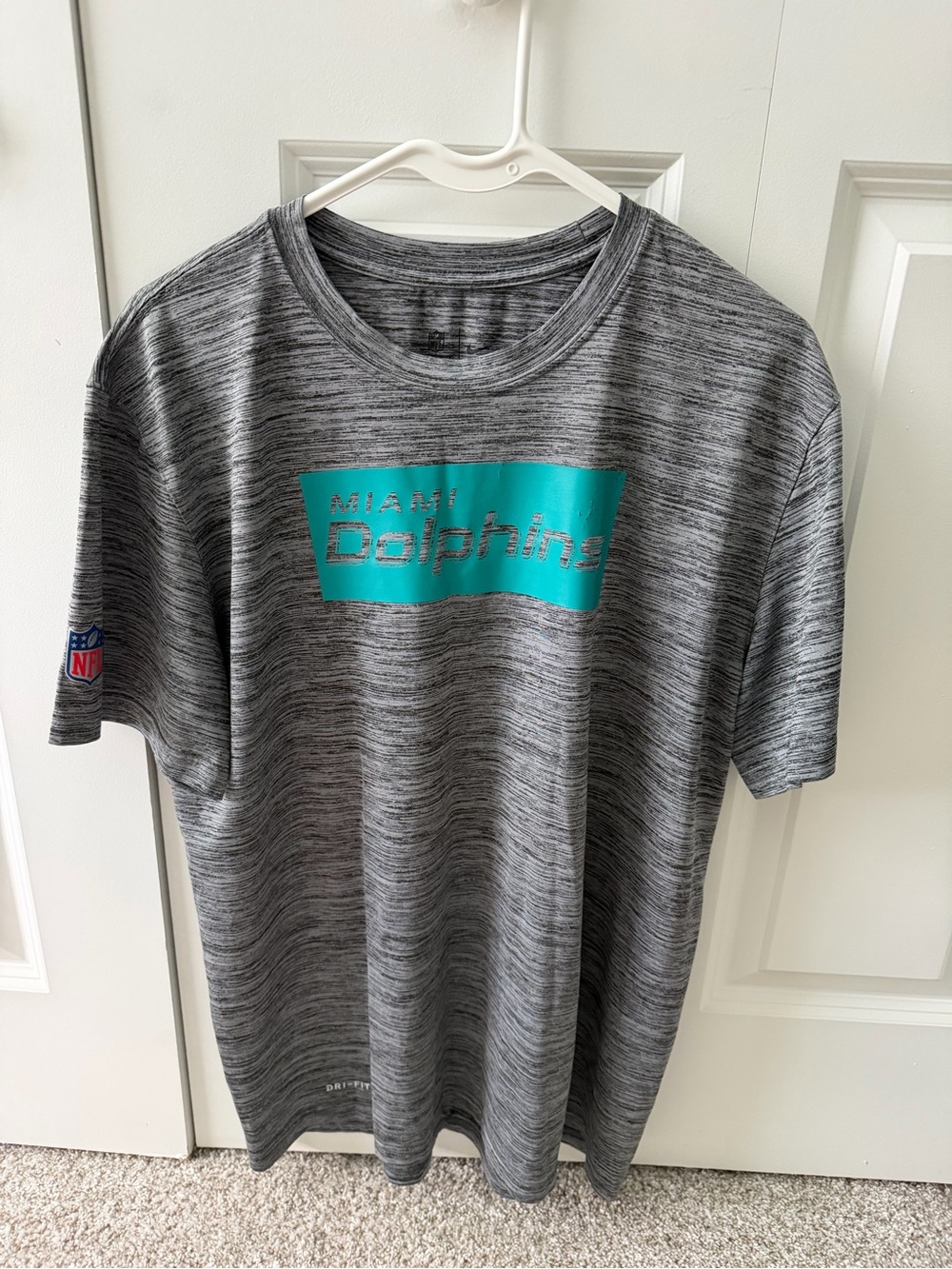 Men’s Nike Miami Dolphin Dri-Fit Short Sleeve Shirt